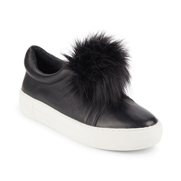J/SLIDES Shoes - J/Slides leather & pom slides